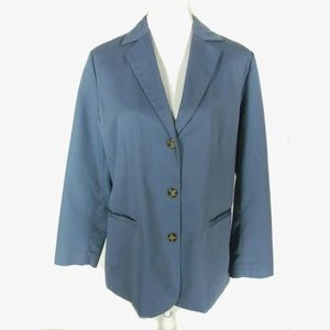 L. L. Bean Blazer Jacket Size 12 Regular Blue